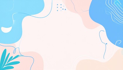 Poster - Creative abstract design elements digital art graphic background soft colors vibrant shapes for modern projects
