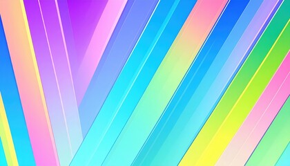 Poster - Vibrant colorful abstract design digital art graphic contemporary eye-level modern aesthetic