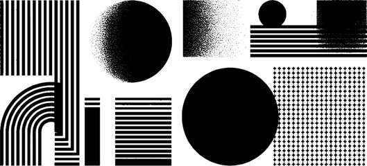 Poster - geometric pattern illustration with engraved angular shapes for modern design