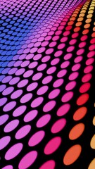 Poster - vertical motion graphics design abstract background circle dot net waving colorated mesmerazing movements in looping