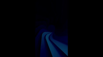 Poster - abstract background made by cards movements with blue lights