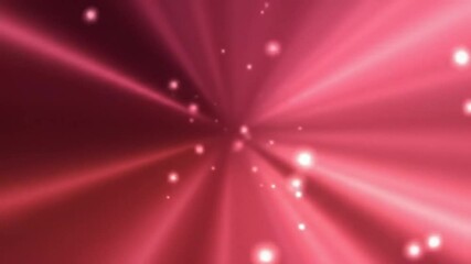Poster - Abstract pink background animation with glowing particles and light rays effect