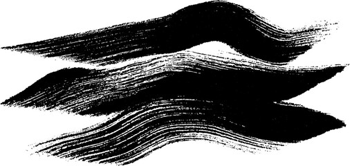 Poster - abstract ink streaks and paper texture for artistic design