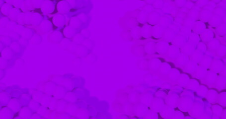 Poster - Image of purple spheres moving on purple background