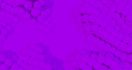 Poster - Image of purple spheres moving on purple background