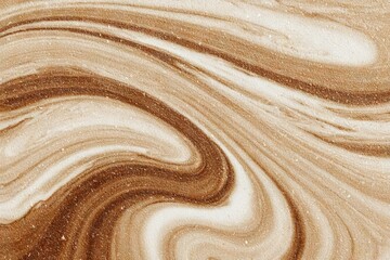 Poster - Natural swirls of sand and earth tones create a striking abstract pattern in a serene outdoor setting