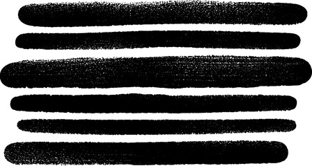 Poster - Minimalist engraved illustration set featuring textured black dots and stripes