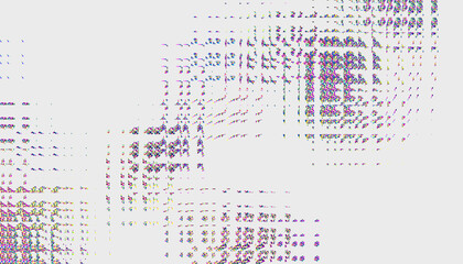 Fototapete - Glitch noise static television VFX. Visual video effects stripes background, CRT tv screen no signal glitch effect