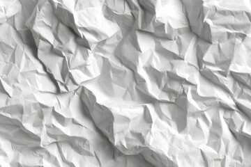 Poster - Texture of crumpled white paper used for creative backgrounds in design projects