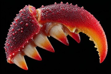 Poster - Close-up view of a colorful crustacean claw showcasing intricate textures and details found in marine life