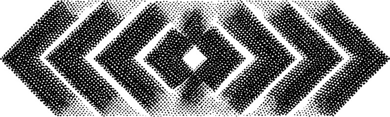 Poster - geometric design with zigzag lines and star pattern for creative projects