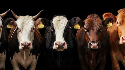 Poster - A group of cows grazing or resting together
