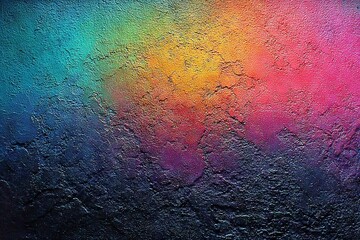 Aufkleber - Colorful abstract wall art showcasing vibrant hues blending seamlessly at sunset
