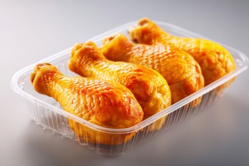 Poster - Juicy grilled chicken drumsticks ready for serving at a backyard barbecue gathering
