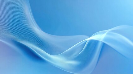 Aufkleber - Abstract blue wavy lines background