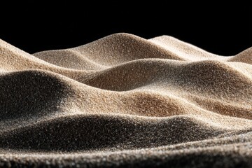 Fototapete - Shifting patterns of golden sand create a mesmerizing dune landscape under dramatic lighting