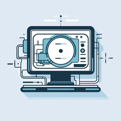 Wall Mural - Professional Technology Device Icon Vector Illustration Design for Web and App Usage