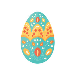Wall Mural - professional flat design easter egg icon vector illustration for festive designs