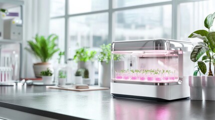 Poster - A state of the art incubator shaker device used to create optimal conditions for cell growth and cultivation in a high tech laboratory environment