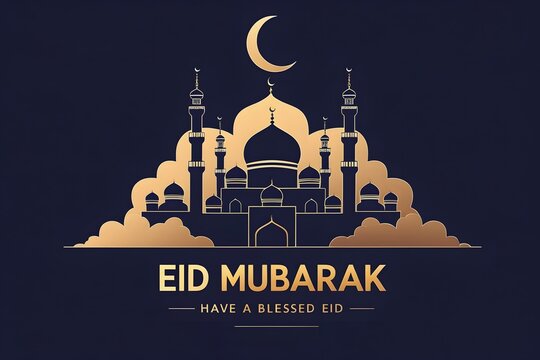 eid mubarak greeting card
