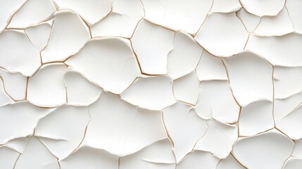 Aufkleber - Abstract pattern shows cracked plaster with individual polygonal sections
