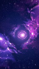 Wall Mural - Traveling through the vibrant nebula