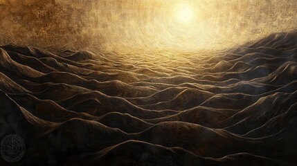 Poster - Majestic hills bathed in sunlight during serene daytime