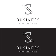 Fototapete - Initial letter element abstract template logo design with geometry. Modern, minimalist and luxury artistic symbol.
