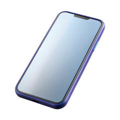 Wall Mural - Smartphone mockup 3d colorful isolated on transparent background. use cases: presentation, advertising.