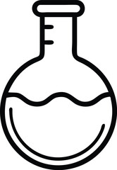 Poster - Round bottom flask science lab equipment chemistry glassware laboratory test tube experiment
