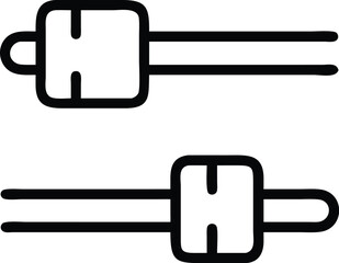 Fototapete - Illustration of audio equalizer slider control panel for music sound adjustment vector graphic