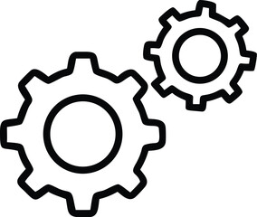 Poster - Gear mechanism engineering cogwheel machine part icon vector illustration design concept