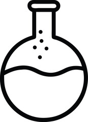 Poster - Chemistry flask science lab equipment experiment liquid solution research icon vector image