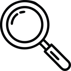 Poster - Magnifying glass icon vector illustration for search, zoom, find, and investigation needs icon