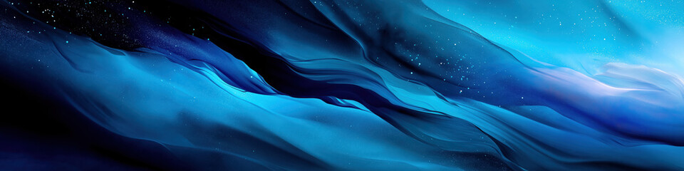 Poster - a blue and white space with a lot of stars. the blue is very dark and the stars are very bright
