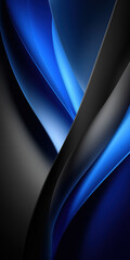 Fototapete - the image is a colorful abstract painting with a blue and black line as the main focus. the blue and