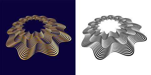 Poster - Dynamic Spiral Line Art Background — Futuristic Abstract Circular Geometry for Tech Branding, UI Design, Posters, and Digital Advertising Projects