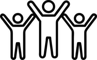 Poster - Illustration of team success achievement celebration people group unity cooperation together 92