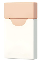 Poster - Minimalist blank cigarette pack design with soft beige and white colors