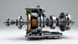 © Hathairat - High detail mechanical gearbox disassembled showcasing intricate components and precision engineering