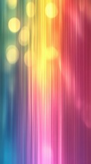 Poster - Vibrant abstract background with colorful vertical streaks and soft glowing lights at nighttime