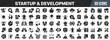 © stas111 - Startup and development black icons collection. Big UI icon set in a flat design. Vector illustration EPS10