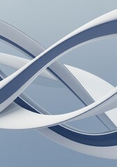 Poster - Abstract Smooth Curves Modern Design - Intertwined flowing lines, symbolizing connection, growth, fluidity, technology, and abstract art. Modern and elegant