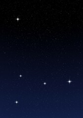 Wall Mural - night sky star constellation - a captivating of a star constellation against a dark blue night sky, 