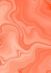 Poster - Peach Liquid Marble Acrylic Pour Painting - Abstract fluid art background. Symbolizes serenity, fluidity, creativity, energy, and vibrancy. Perfect for wall art or design projects