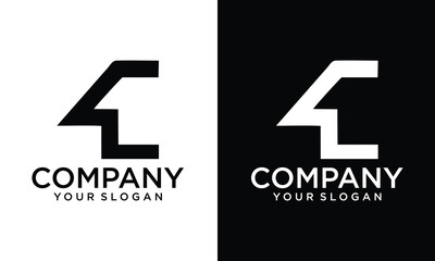 Poster - Creative letter 1  logo design icon