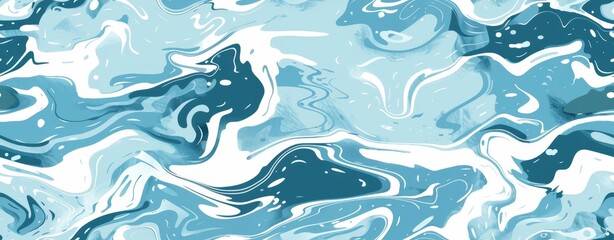 Poster - A beautiful blue abstract water texture ideal for various backgrounds, designs, and creative projects