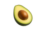 avocado isolated on white background, transparent, clipping path