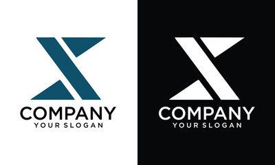 Poster - letter s with triangle logo icon design vector design template inspiration