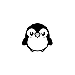 Poster - Vector icon of a penguin bird 